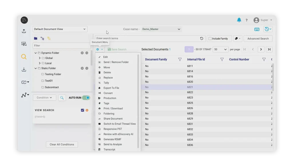 AI Review - Technology-Assisted Review (TAR)