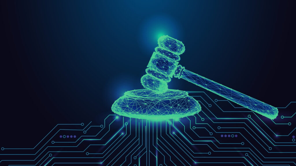 What is EDRM? The Definitive Guide to the Electronic Discovery Reference Model (EDRM Stages & Strategy) 1 A courtroom gavel overlayed on binary data or cloud storage icons